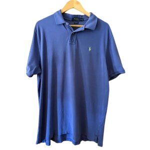Polo Ralph Lauren Classic Fit Blue Polo Shirt Men’s XL 100% Cotton